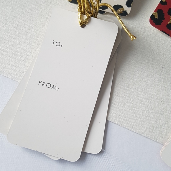 16 Pcs Leopard Gift Tags To: From: (2 Designs) - Picture 6 of 9